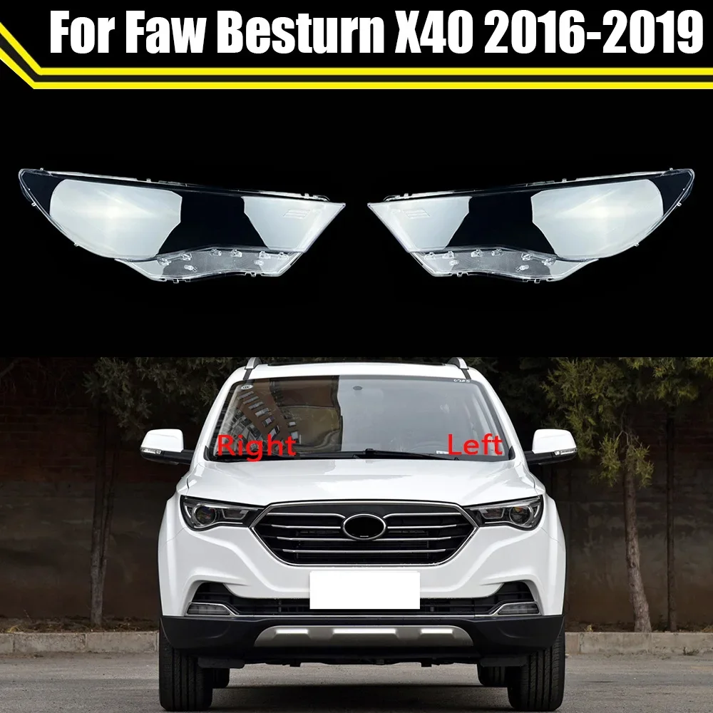 

Головная лампа дневная яркость для Faw Besturn X40 2016 2017 2018 2019 крышка объектива фары абажур стеклянная крышка лампы налобный фонарь