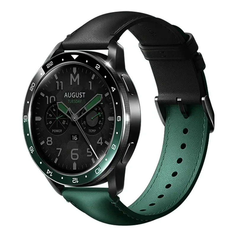 22mm Leather Watch Strap - Soft Sport Band Accessory in Classic Design