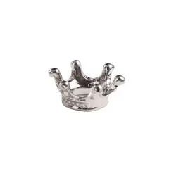 Miniature Metallic Crown Ornaments for Dollhouse Decoration - Silver, Golden, Bronze (Silver - style 2)