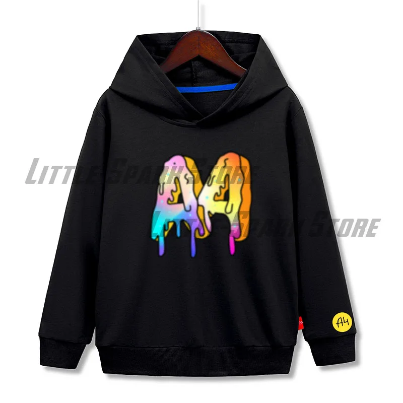 

А4 Donuts Children's Hoodies Sweatshirt NEW Autumn Merch A4 Print Baby Boys Girls Clothing Kids Thin Cotton Sweatshirt with hood