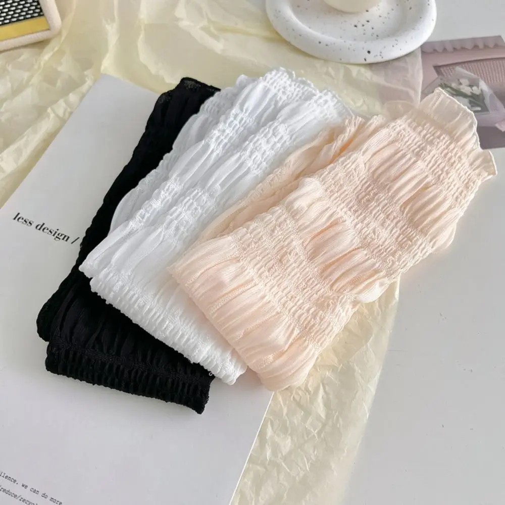 

Wearproof Refreshing Sweat-absorbent Breathable Summer Lace Hosiery Korean Style Stocking Loose Bubble Socks Women Dress Socks