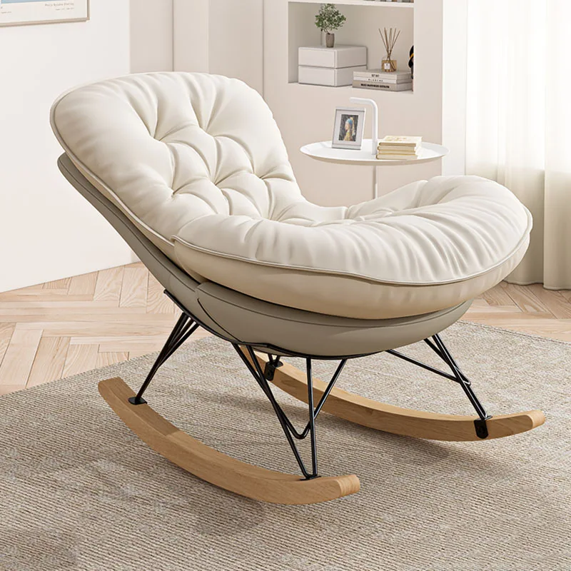

Nordic Lazy Chaise Lounge Rocking Camping Modern Rest Loungers Comfortable Relax Poltrona A Dondolo Living Room Sets Furniture