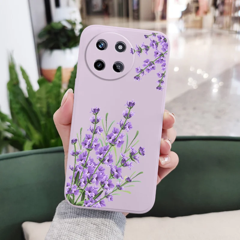 Romantic Grass Liquid Silicone Phone Case