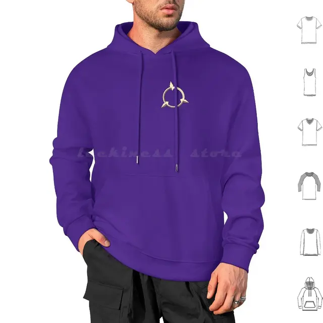 Luna Nova Academy Emblem-Corner Print Hoodies