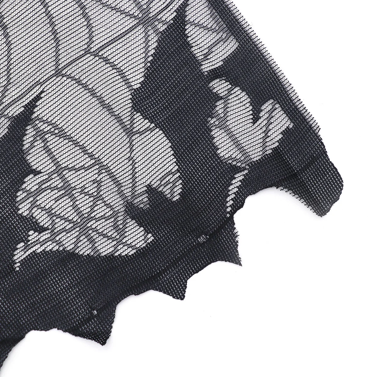 Spider Web Halloween Decorations Mantel Hanger for Garland Window Curtain Black 5