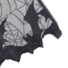 Spider Web Halloween Decorations Mantel Hanger for Garland Window Curtain Black 5