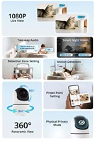 SONOFF CAM Pan-Tilt 2 Smart Indoor Home Security Camera Night Vision 360° Panoramic Human Detection & Motion Detection via Alexa - Image 5