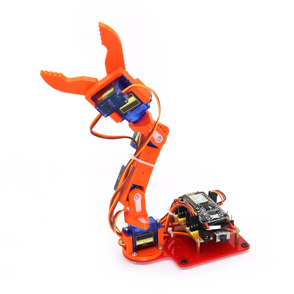 Dof Mecânico Braço Robô Manipulador Garra para Arduino Criador Aprendizagem Faça Você Mesmo Kit Robô Web Controle Remoto Sg90 Mg90s - Imagem 4