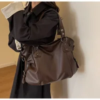 Femme Hobo sac à main grande capacité sacs à bandoulière grand style sac fourre-tout dames en cuir souple Hobos sacs de messager femmes Сумочки 4