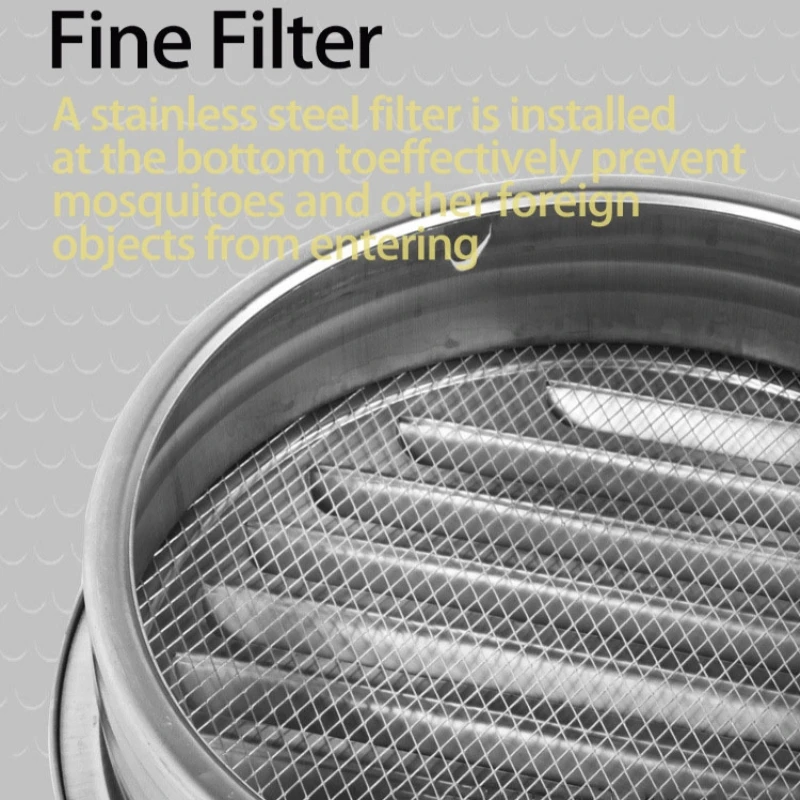 Various Size Round Ducting Ventilation Grille Stainless Steel Exterior Wall Air Vent Grille Home Office Air Vent Circulation air vent grille,ventilation grille,air vent cover,ducting ventilation cover