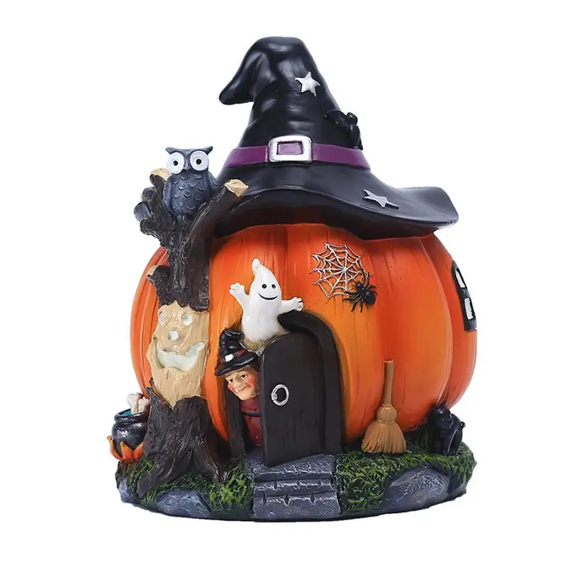 

Luminous Jack-o-Lanterns Decor Light Up Pumpkin Lights Resin Pumpkin House Thanksgiving Pumpkin Lantern Halloween Porch Decor