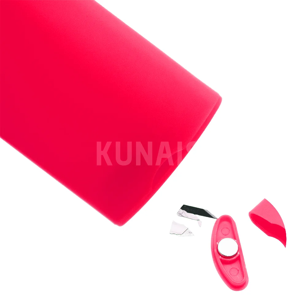 KUNAISI Metal Waste Blade Storage Box Safety Professional Blade Disposal Container Vinyl Carbon Fiber queegee vinyl cutter tool storage