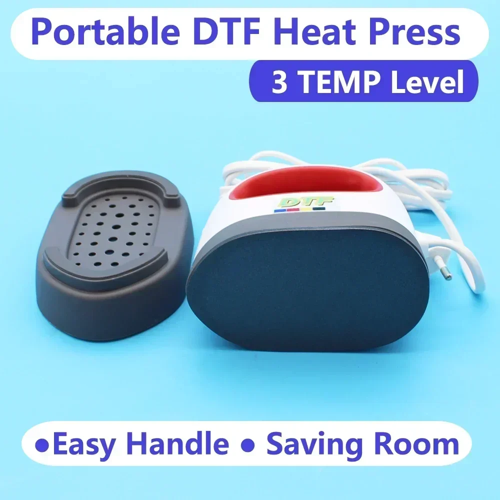 Mini Dtf Heat Thermal Press Iron Machine TShirt Printing Heating for Direct To Film Print Mini Heater Heating Plates for Dtf Kit