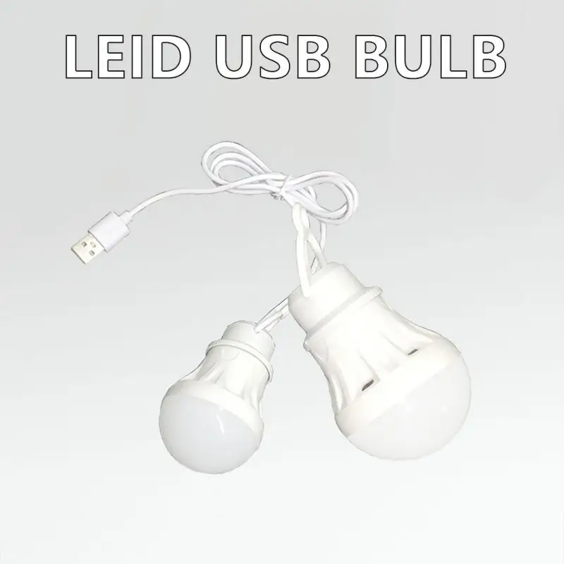 Camping light 5V 3W USB Emergency Bulb Hanging Tent Light Barbecue Fishing Repair Outdoor Portable