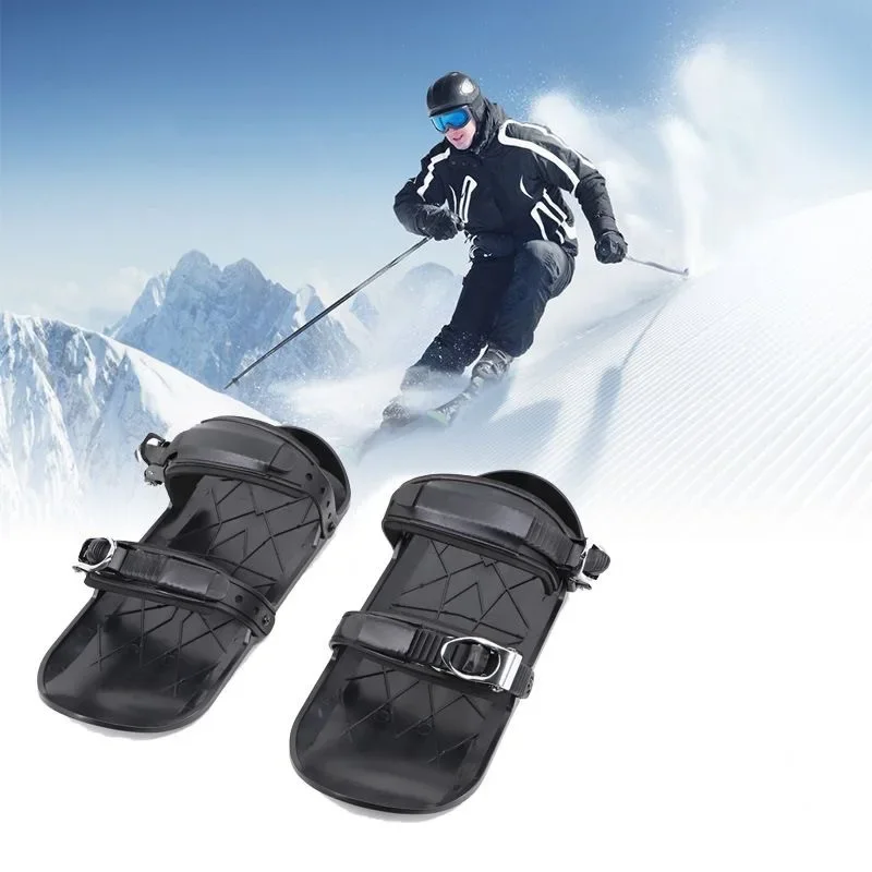 New Short Ski Skates Skis Boots Skiboards Adjuatable Adults