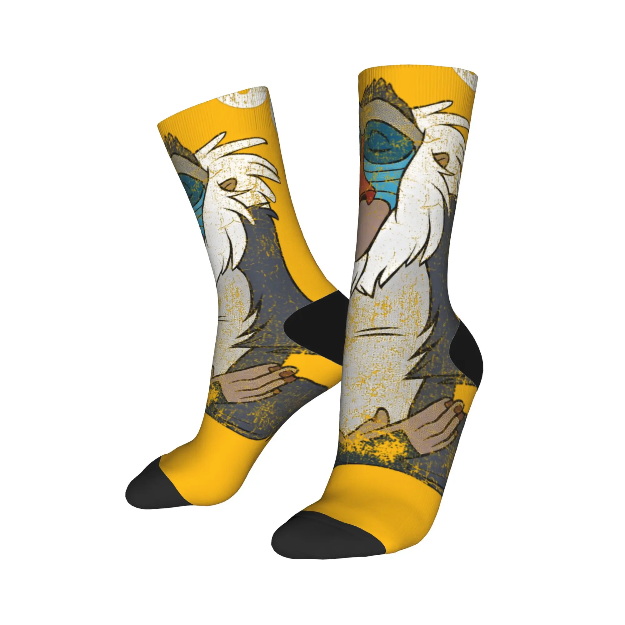 Lion King Inspired Rafiki Meditation Non-Slip Funny Socks - Soft & Breathable