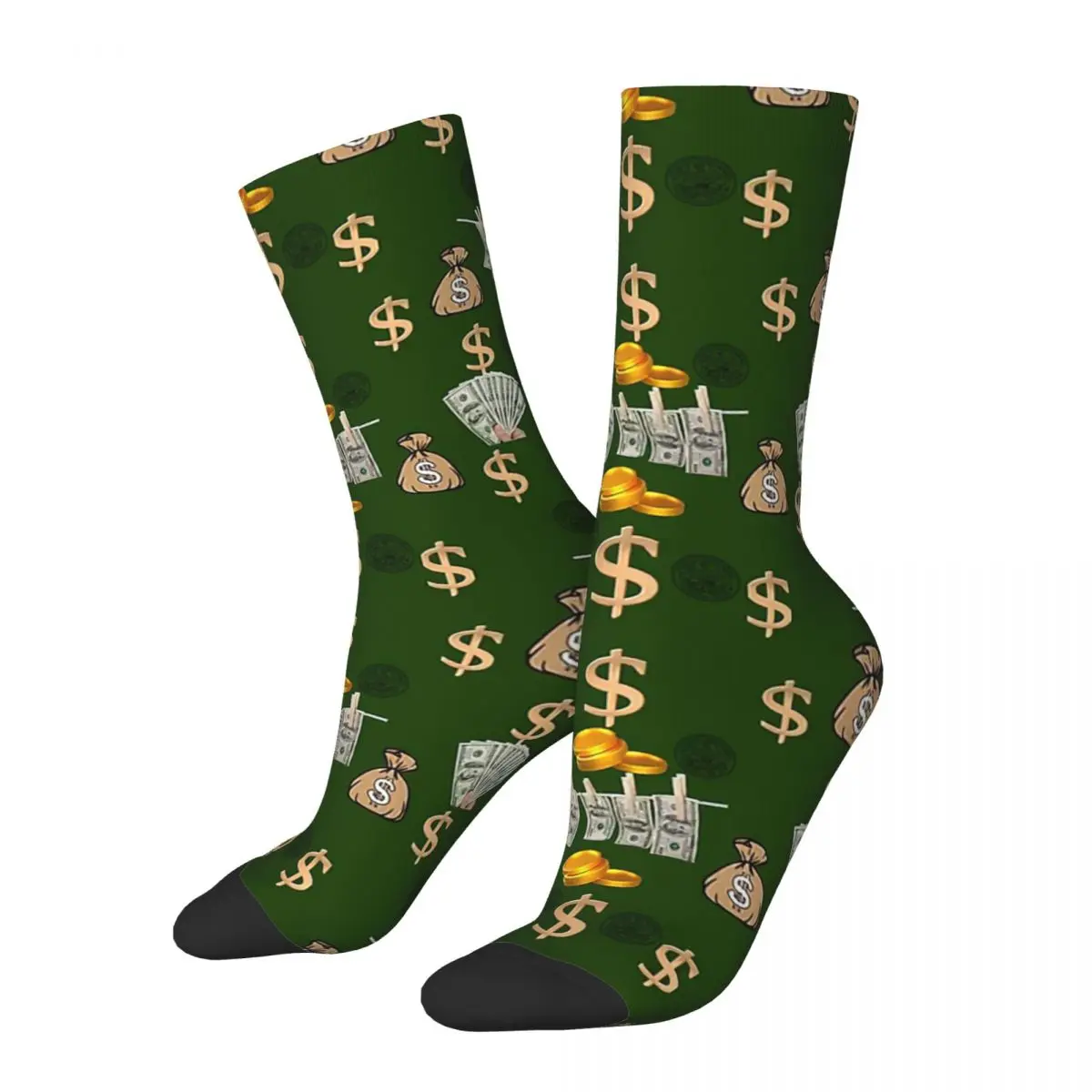 

Money Funny Socks for Women Men Novelty Street Style Crazy Spring Summer Socks Gifts