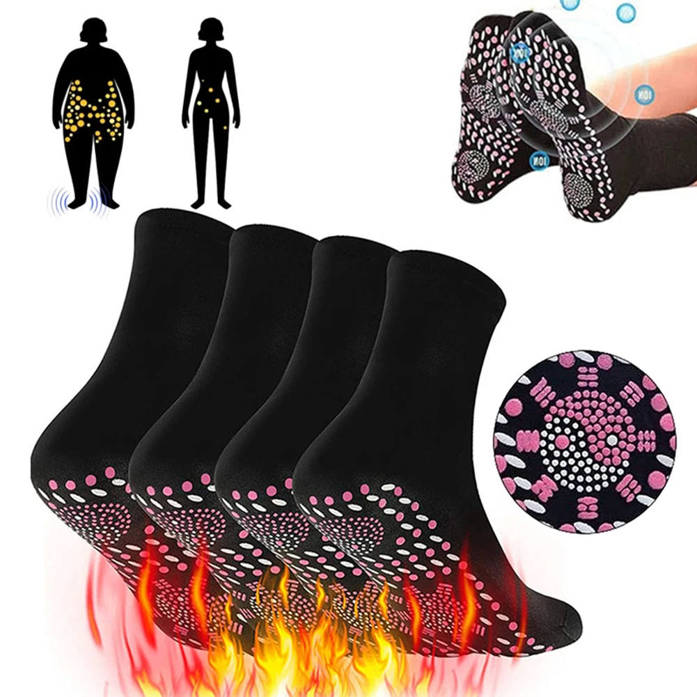 Winter Warm Magnetic Thermal Socks Comfortable Non-slip Foot Heated Socks Anti-Fatigue Arch Support Camping Hiking Skiing self heating socks ski socks
