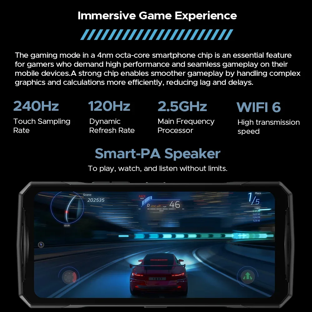 World Premiere DOOGEE V40 Pro 5G Rugged Phone 6.78" 16GB+512GB Gaming Phones Dimensity 7300 200MP AI Camera 8680mAh Android 14 5
