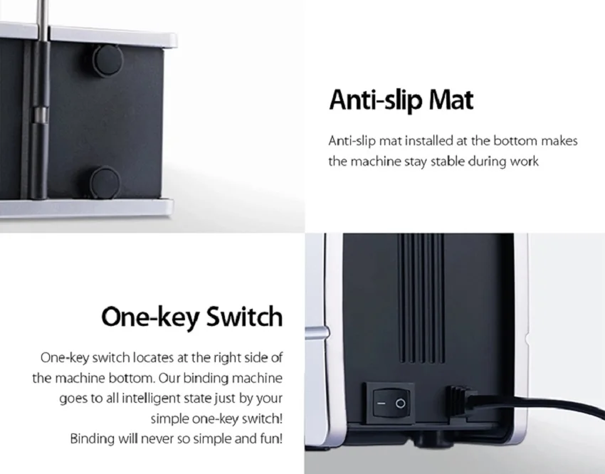 desktop thermal automatic glue photo book binding machine