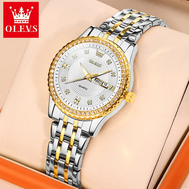 ساعة يد كوارتز مقاومة للماء من الفولاذ المقاوم للص...