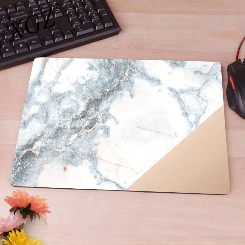

XGZ Marble Small Mouse Pad Kawaii Notebook Desk Pad Computer Carpet Gaming Table for Pc Desk Mat Rugs Under Hand Office Play Mat