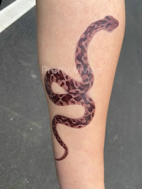 Tattoo uploaded by Alexis Tattoo  Copperhead snake  Tattoodo