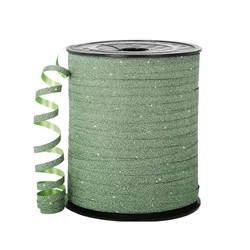 Vibrant Green Glitter Ribbon - Sparkling Ribbon for Gift Wrapping, Crafts, and Festive Decorations (Green)