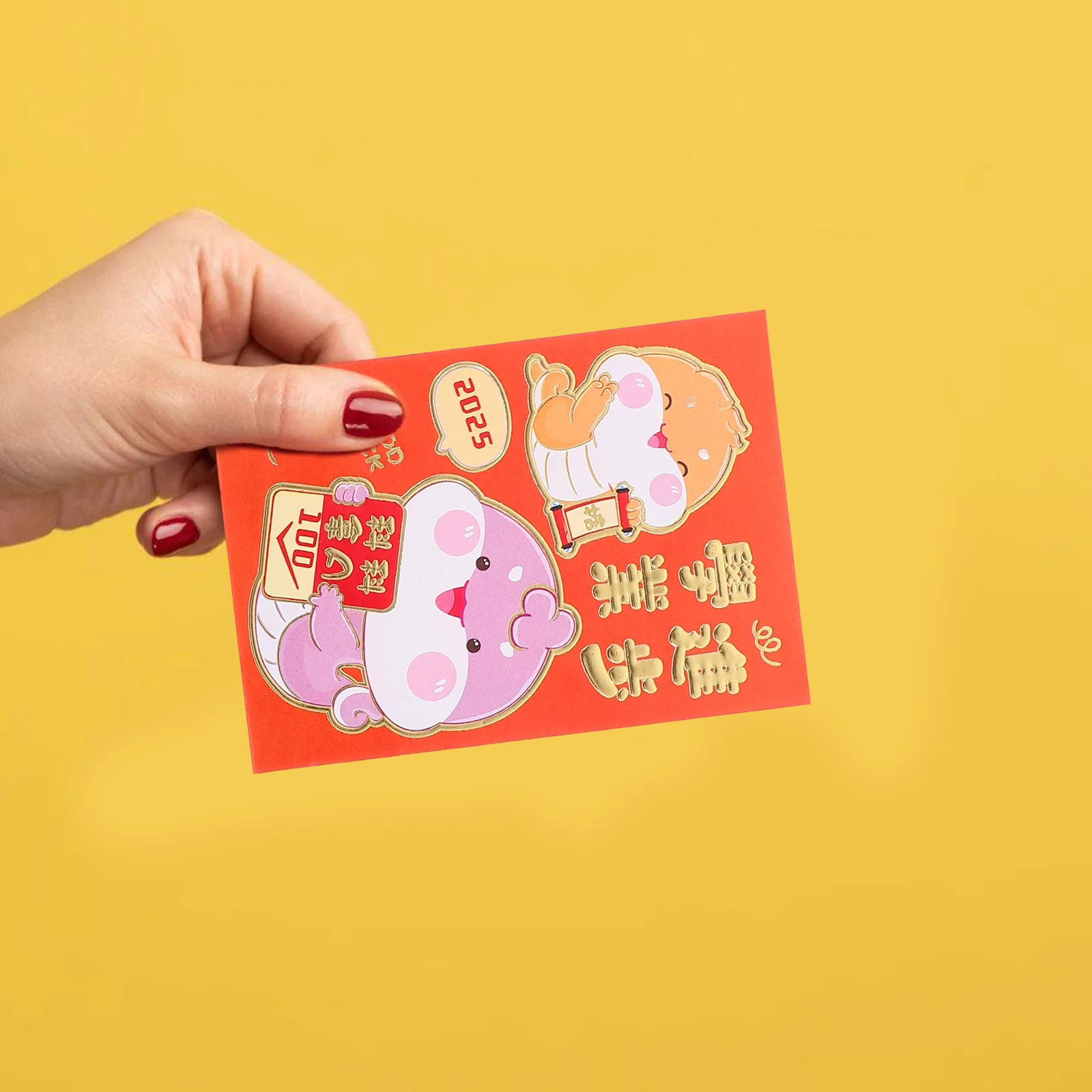 60 Pcs Lai Shi Feng Hong Bao Chinese New Year Red Envelopes for Lunar Decorations 2