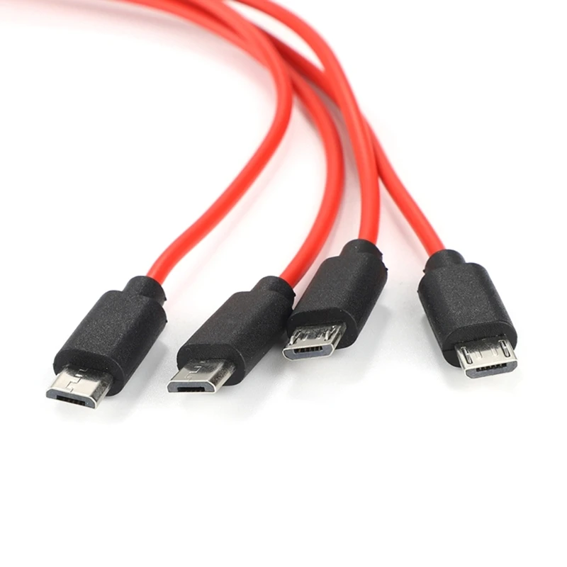 마이크로 USB 케이블 4 in 1 충전 케이블 마이크로 USB 어댑터 케이블 데이터 동기화 안드로이드 폰용 마이크로 USB 분할 충전 코드