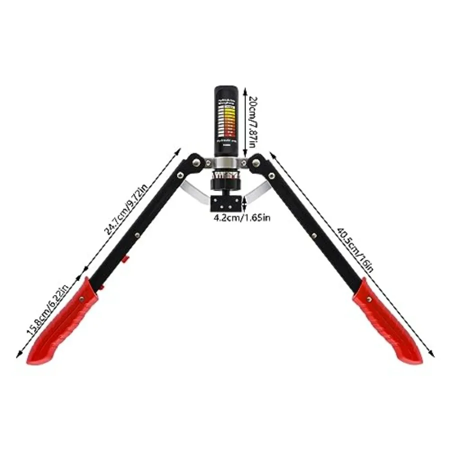 Carbon Steel Twister Arm Exerciser, 22-440LBS Adjustable Chest Workout Equipment, 25-Gear Home Chest Expander with Counter Displ