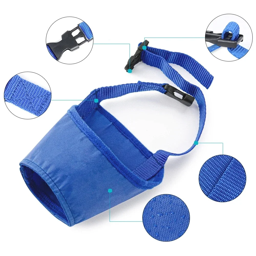 Pet Dog Adjustable Anti Bark Bite Mouth Muzzle Grooming Anti Stop Chewing Muzzle for Small Medium Dogs Accessories Pet Products