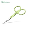 Brainbow 1pc Stainless Steel Makeup Scissor Eyebrow Eyelashes Nose Hair Trim Scissor Sharp Ponit Curve Tip Small Eyebrow Scissor 1
