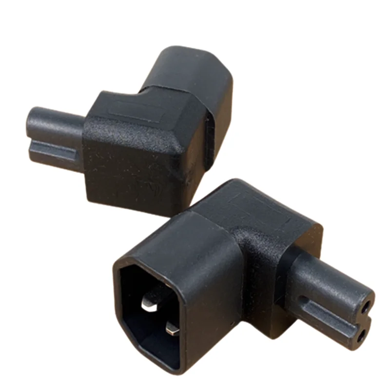 90 Degree Right Angled IEC angle IEC320 IEC 320 C14 Socket to C7 AC Power Plug Adapter connector Set UL Approved