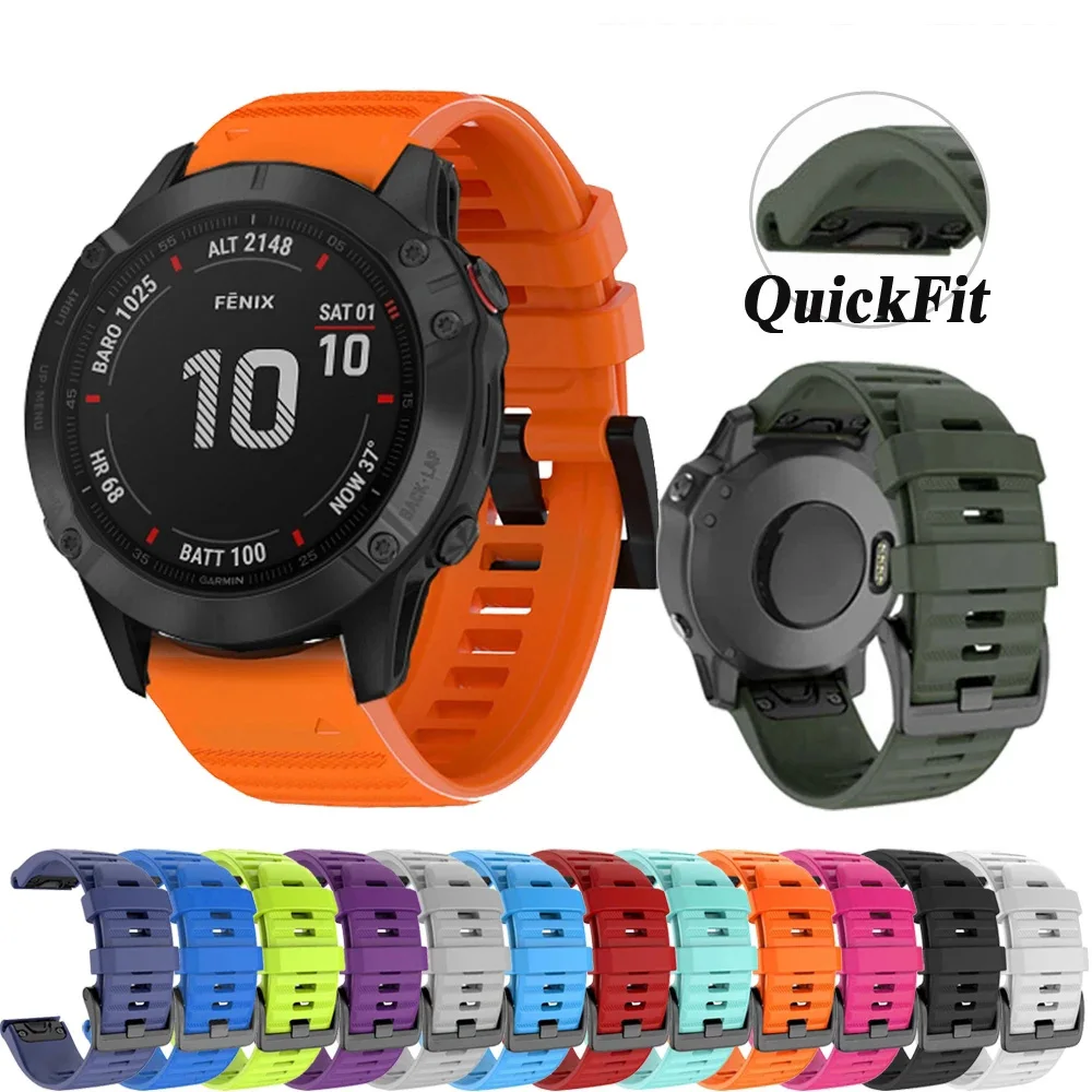 Cinturino In Silicone Di Ricambio Per Garmin Forerunner 25 Con Strumenti, Morbido E Regolabile, 205x22 Mm, Colore Arancione