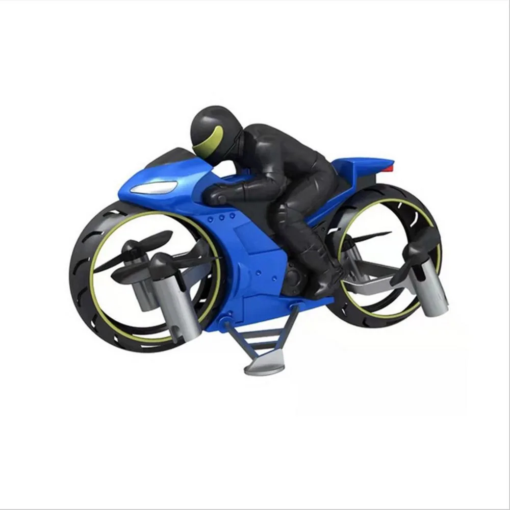 Juguetes de motocicleta para niños, Dron de motocicleta acrobática con Control remoto, modo Dual de tierra y aire, cuadricóptero de motocicleta RC recargable