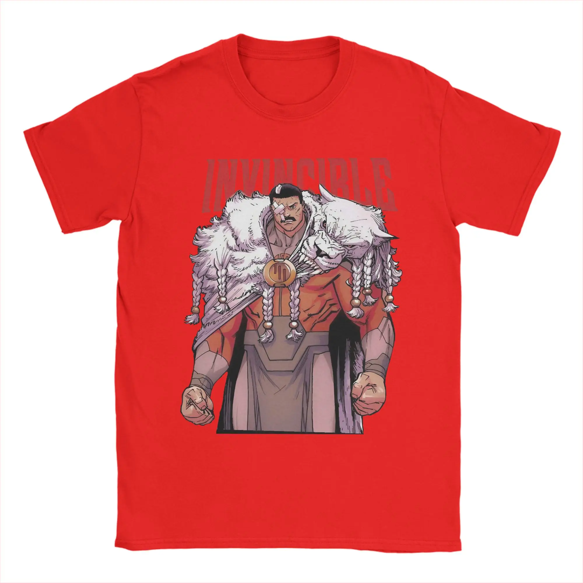 Men's Funny Pure Cotton Short Sleeve T-Shirt - Thragg Invincibles Grand Regent Design