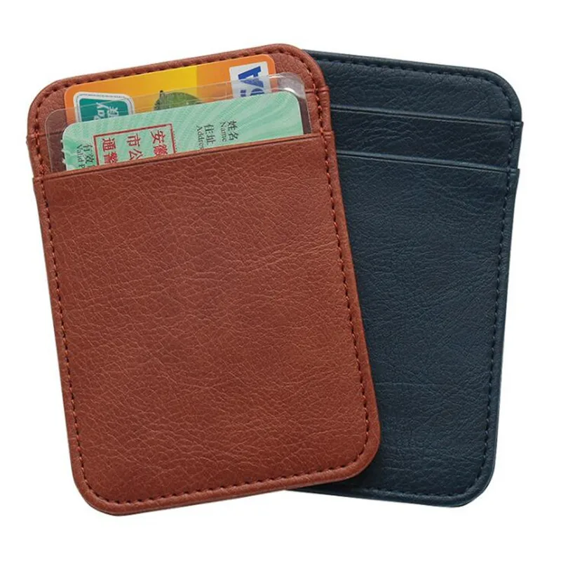 Vintage Men's Slim Leather Card Holder Wallet