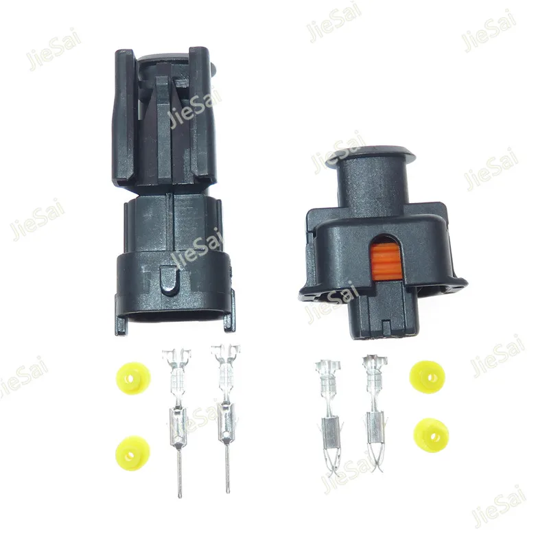 1 Set 2 Pin Auto Iniettore di Carburante Cavo Elettrico Connettori Impermeabile Femmina Cablaggio Spina 1928A00517 1928405521  13