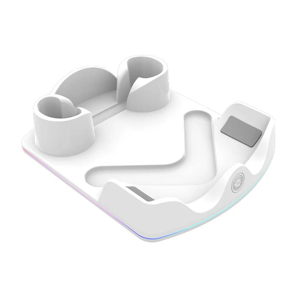 Charging Dock for Meta Quest 3S VR Charging Station W/ RGB Light Stand Headset Display Stand and Controller Mount vr battery charger station vr stand