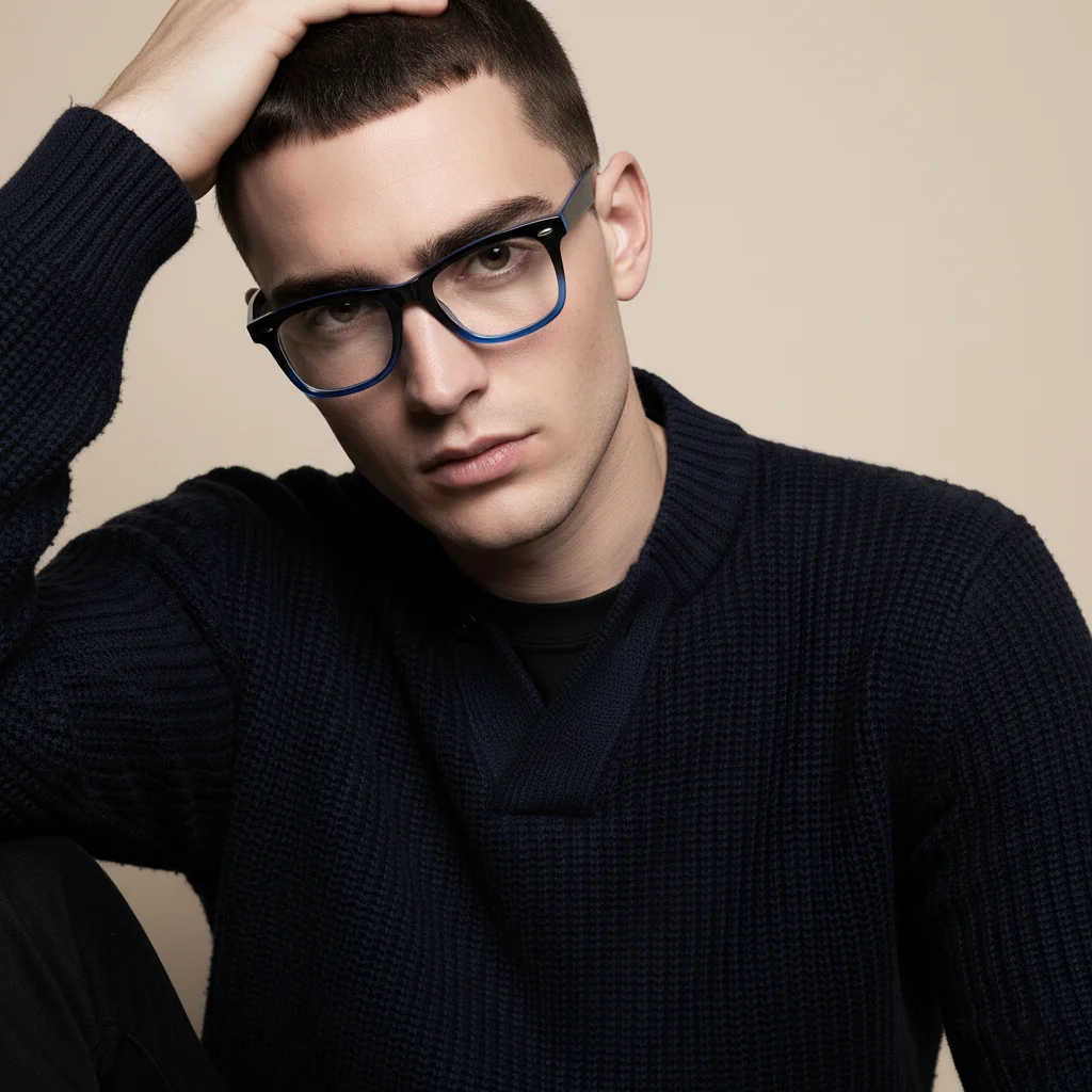 Stylish Gradient Frame Blue Light Blocking Glasses for Fashion, Office, and Reading