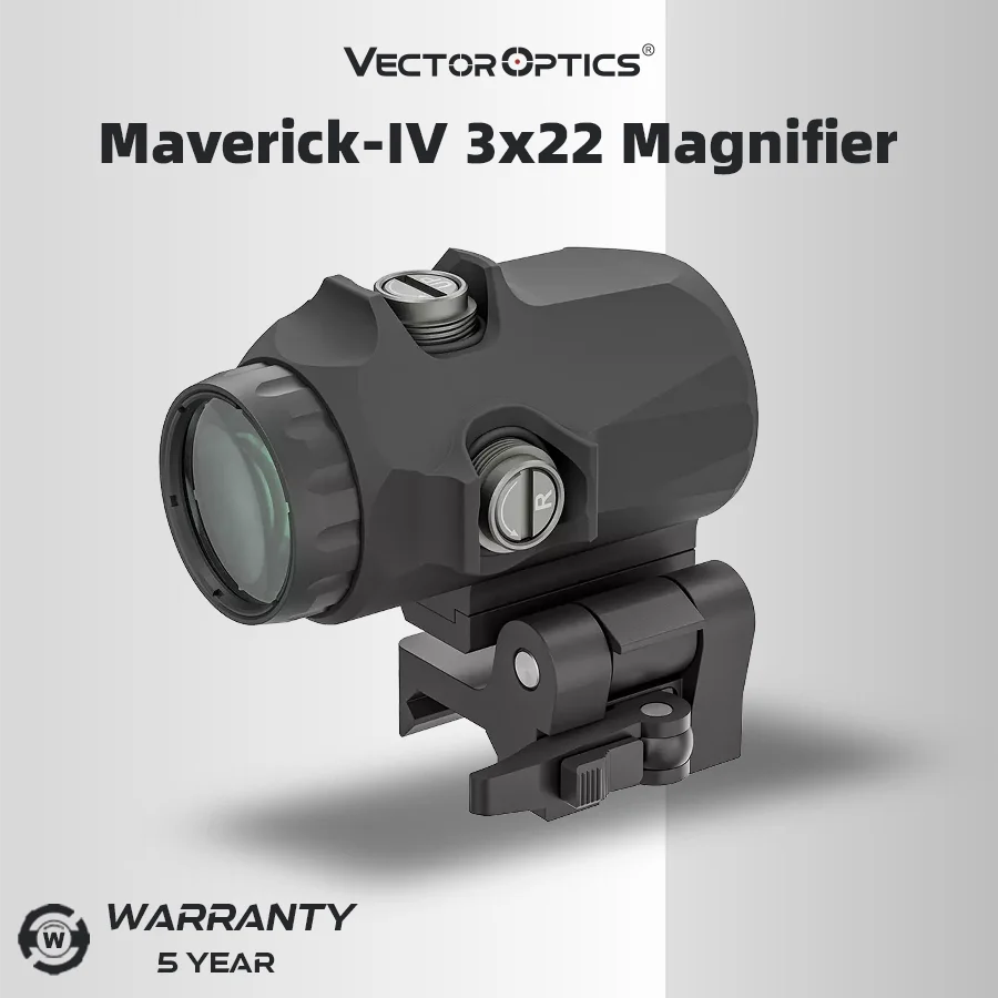 Vector Optics Maverick-Iv 3X22 Magnifier Mini Rubber Armored for