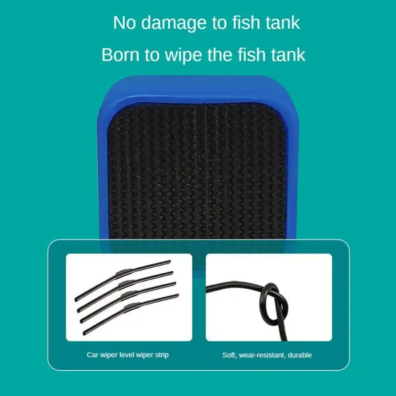 Aquarium Magnetic Brush Glass Floating Algae Scraper Curve Glass Cleaner Mini Scrubber Tool Fish Tank Cleaning Magnet aquarium glass cleaner