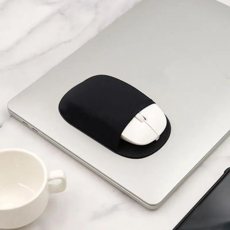 New Slim Mouse Holder Adhesive Elastic Case Pen Stick Cover Lycra Fabric Pocket Sleeve Pouch For Laptop Tablet Wireless Mice 3
