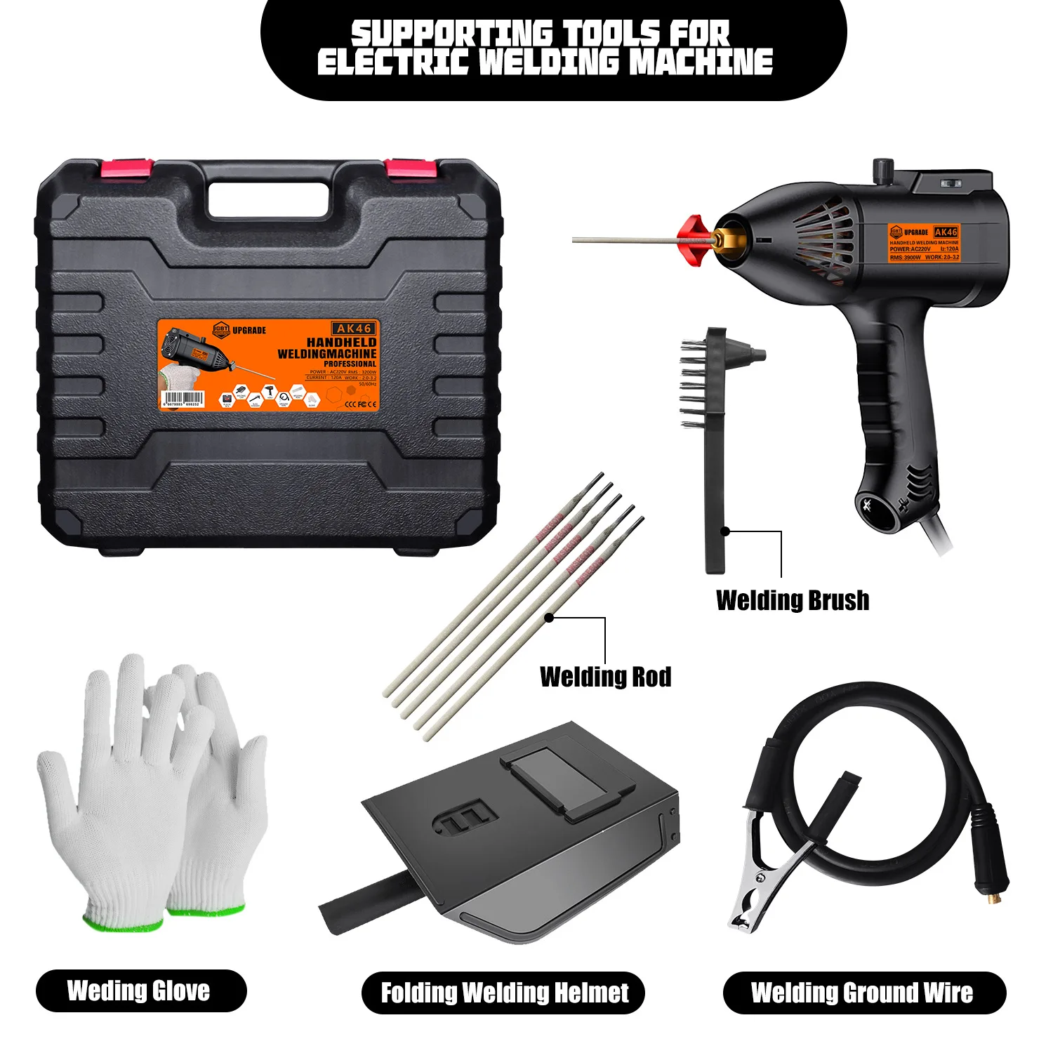 

O50 220V 3900W Arc Welding Machine DIY Intelligent Welder Electric Welding Machine Digital Adjustable Welding Equipment