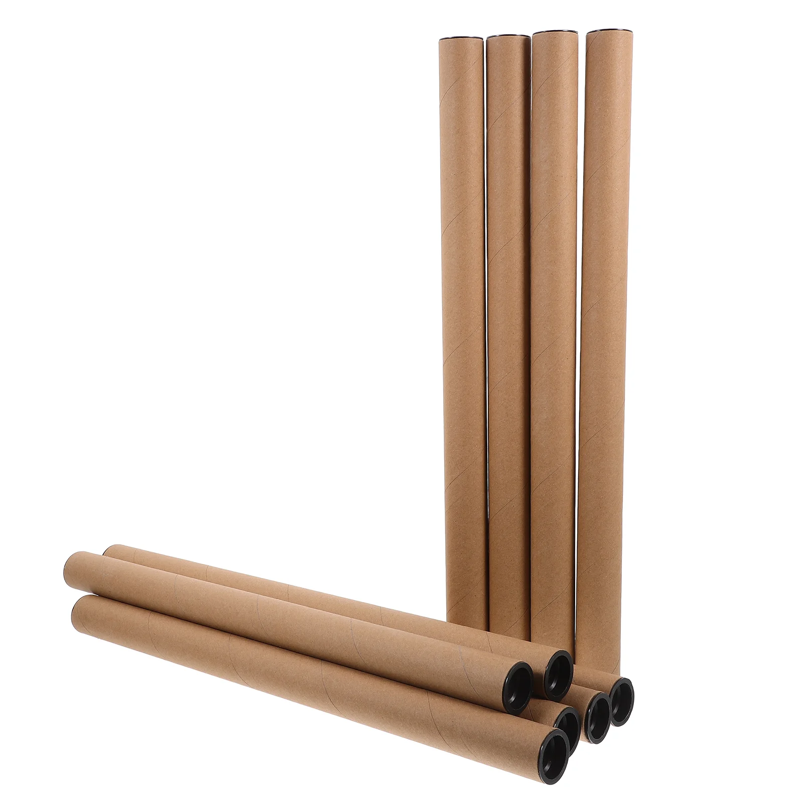 Poster Mailing Tube Cardboard Tubes Packaging Round Paper Storage Artwork 10 Pcs art transport tube