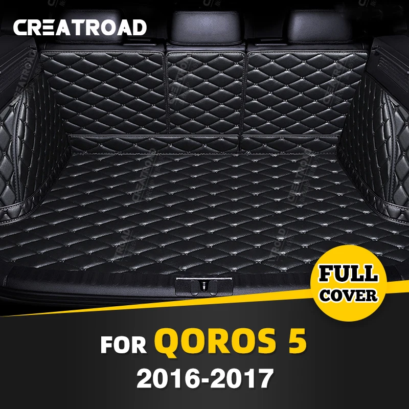 

Автомобильный коврик для багажника с полным покрытием для Qoros 5 2016 2017, противогрязный чехол для багажника автомобиля, коврик, подкладка для груза, защитные аксессуары для интерьера