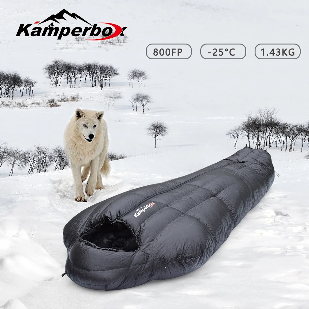 Kamperbox Winter Sleeping Bags Camping Down Sleeping Bags Winter Outdoor Ultralight Sleeping