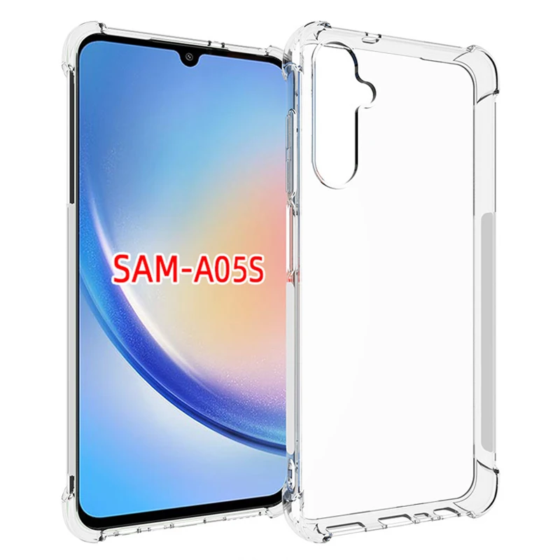Per Samsung Galaxy A05S 4G A057F Custodia Cuscino D'Aria Airbag Antiurto Cover Posteriore Morbida In Silicone Custodia Trasparente Per Samsung A05S A0