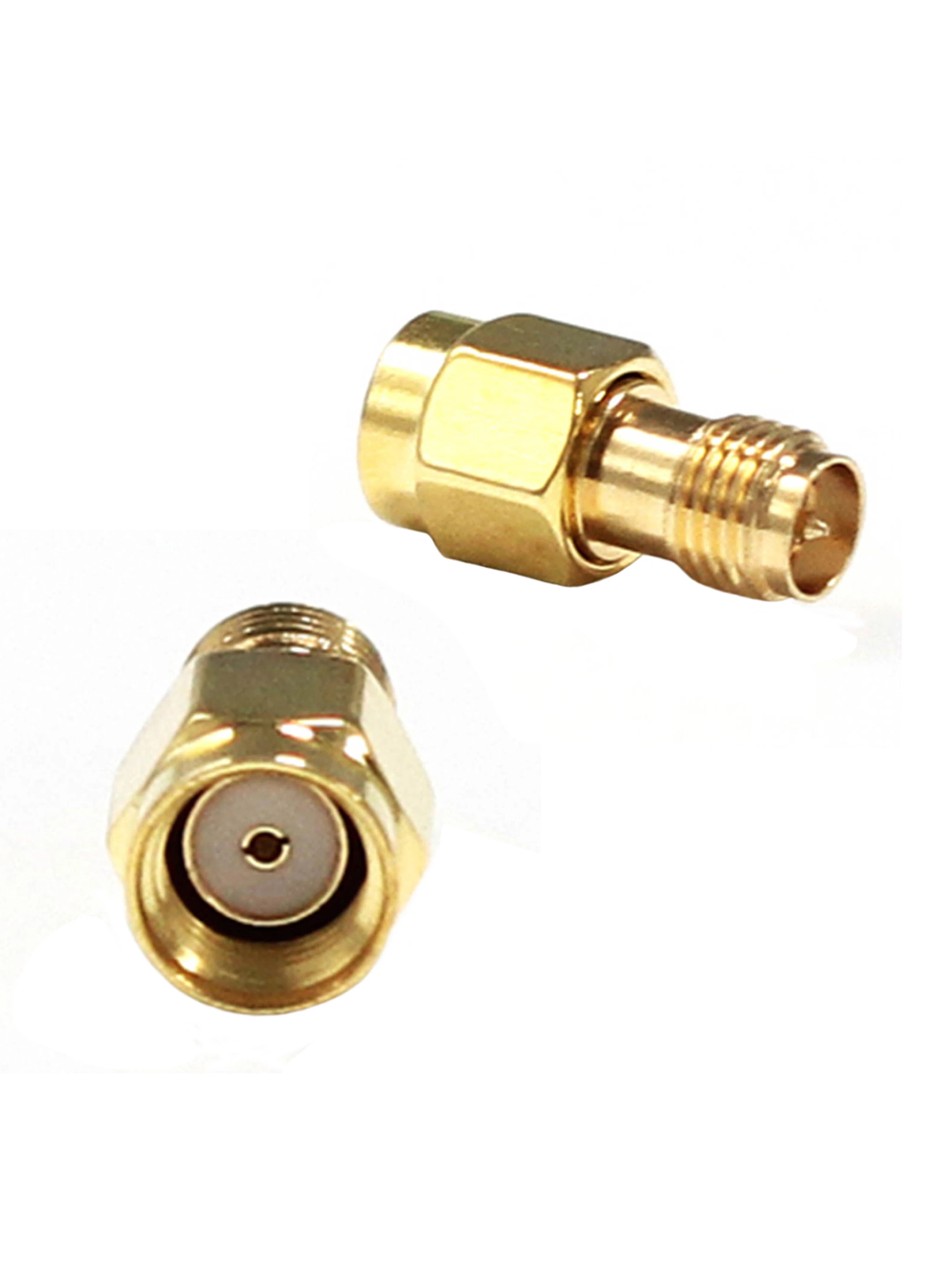 1pc RF Coax Adapter RP-SMA Male Plug to RP-SMA Female Jack Modem Convertor Straight  Goldplated NEW Wholesale